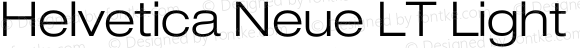 Helvetica Neue LT Light Ext Regular