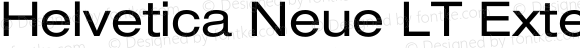 Helvetica Neue LT Extended Regular
