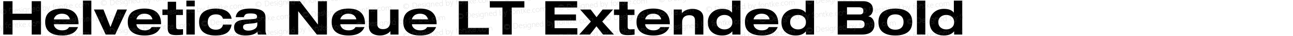 Helvetica Neue LT 73 Bold Extended