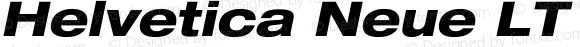 Helvetica Neue LT Heavy Ext Italic