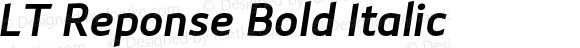 LT Reponse Bold Italic