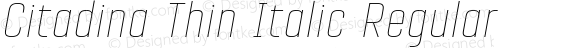 CitadinaThinItalic