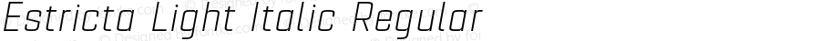 Estricta Light Italic Regular