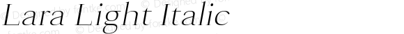 Lara Light Italic