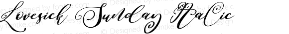 Lovesick Sunday Italic