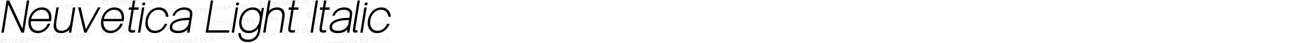 Neuvetica Light Italic