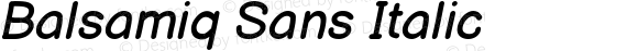 Balsamiq Sans Italic