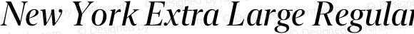 New York Extra Large Regular Italic