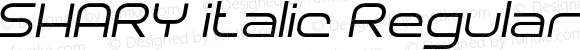 SHARY italic Regular