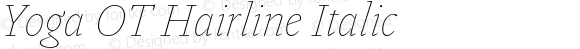 Yoga OT Hairline Italic