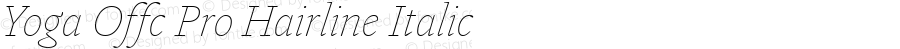 Yoga Offc Pro Hairline Italic