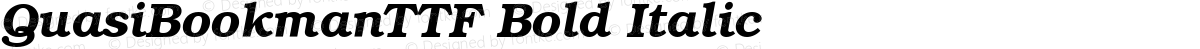 QuasiBookmanTTF Bold Italic