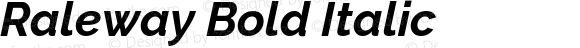 Raleway Bold Italic