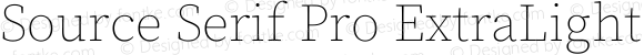 Source Serif Pro ExtraLight
