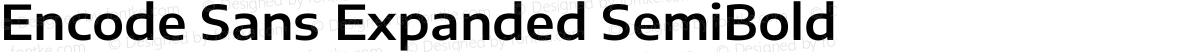 Encode Sans Expanded SemiBold