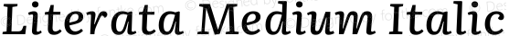 Literata Medium Italic