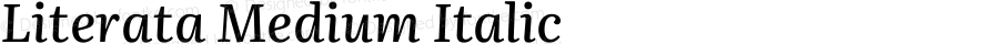 Literata Medium Italic