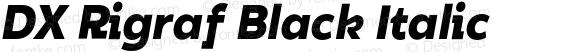 DX Rigraf Black Italic