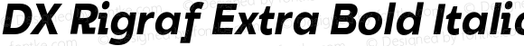 DX Rigraf Extra Bold Italic