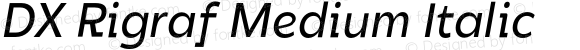 DX Rigraf Medium Italic