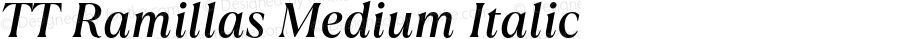 TT Ramillas Medium Italic