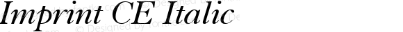 Imprint CE Italic
