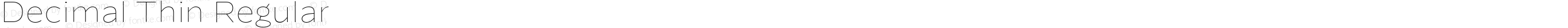 Decimal Thin