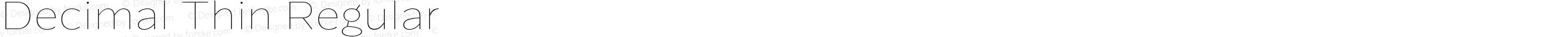 Decimal Thin