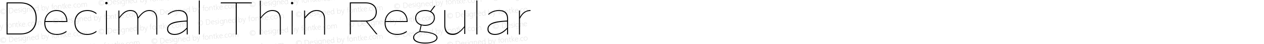 Decimal Thin