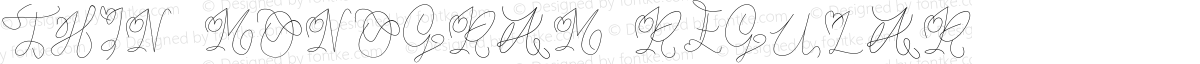 Thin Monogram Regular