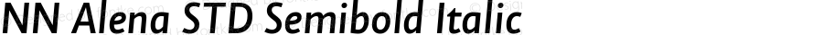 NN Alena STD Semibold Italic