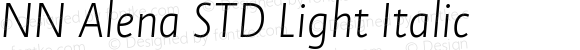 NN Alena STD Light Italic