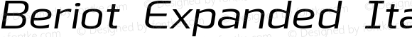 Beriot Expanded Italic