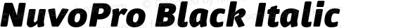 NuvoPro Black Italic