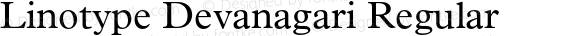 Linotype Devanagari Regular