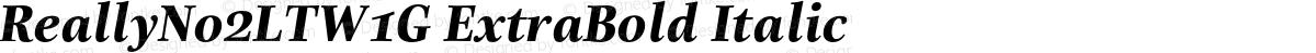 ReallyNo2LTW1G ExtraBold Italic