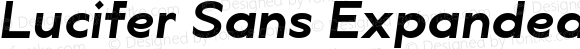 Lucifer Sans Expanded SemiBold Italic