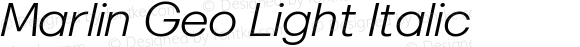 MarlinGeo-LightItalic