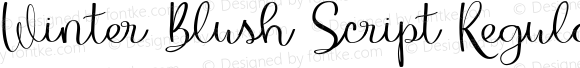 Winter Blush Script