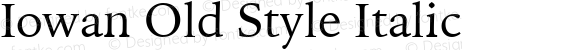 Iowan Old Style Italic