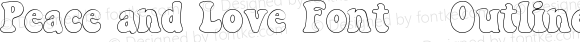 Peace and Love Font - Outline Regular