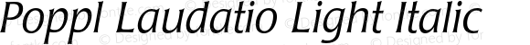 PopplLaudatio-LightItalic