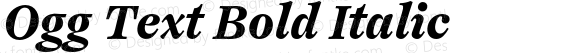 Ogg Text Bold Italic