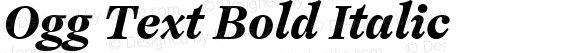 Ogg Text Bold Italic