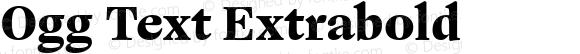 Ogg Text Extrabold