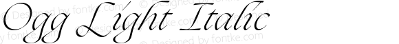 Ogg Light Italic