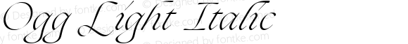 Ogg Light Italic