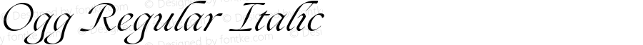 Ogg Regular Italic