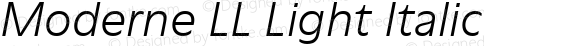 ModerneLL-LightItalic