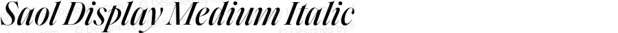 Saol Display Medium Italic